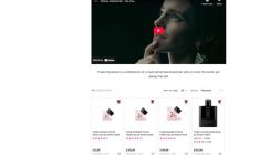 Fragrance Landing Page Design